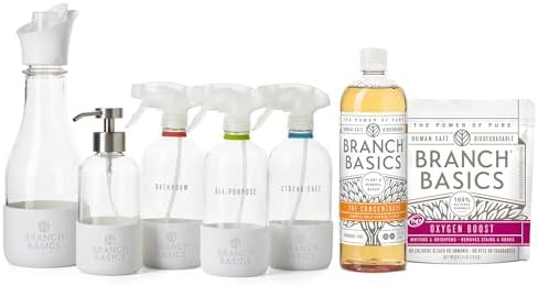 Branch Basics Premium Starter Kit in Glass: All Purpose Cleaner, Glass Cleaner, Bathroom Cleaner,... | Amazon (US)