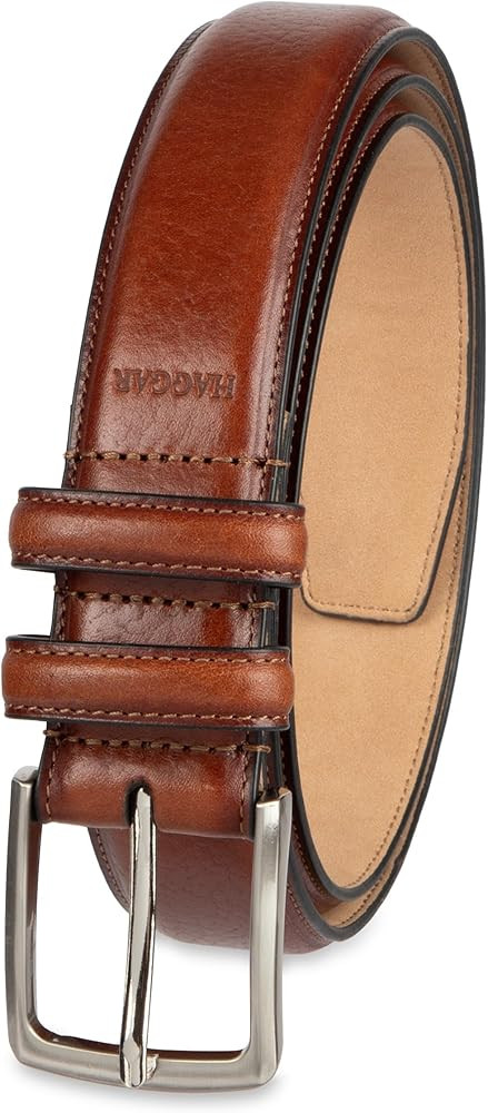 Haggar Men's Leather Dress Belt for Suits and Pants-Classic, Formal, Business, Work | Amazon (US)