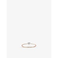 Kismet by Milka diamond heart 14ct rose-gold ring | Selfridges