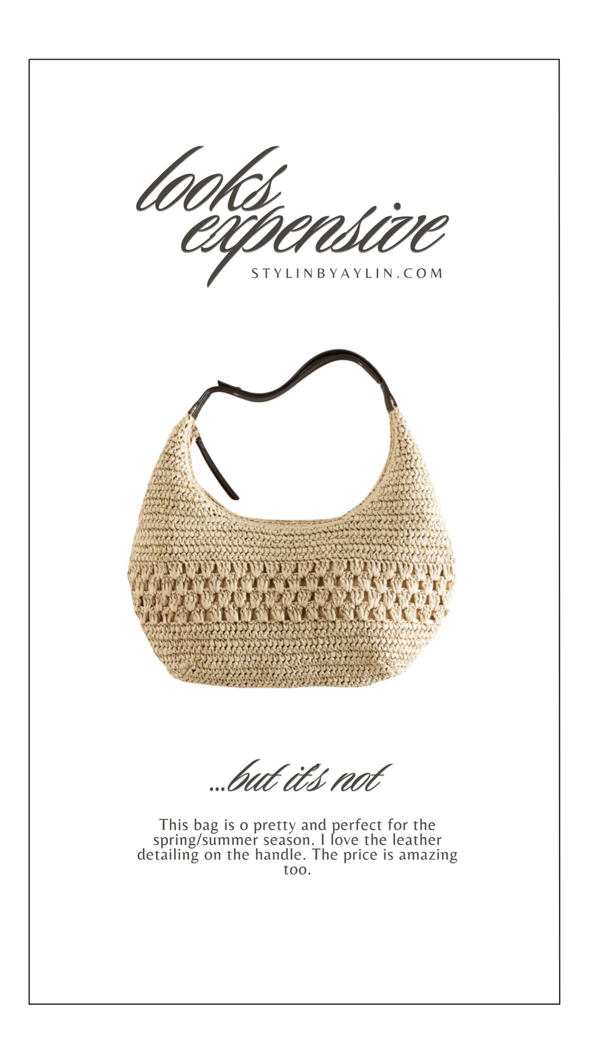 Looks expensive but it’s not #StylinbyAylin #Aylin 

#LTKitbag #LTKstyletip #LTKfindsunder50