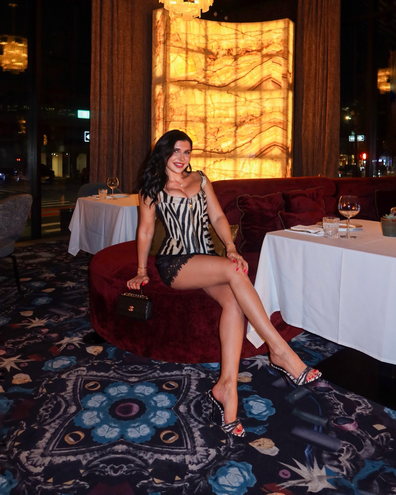 Zebra bustier top and lace mini skirt party outfit

#LTKdayinmylife #LTKootd #LTKgrwm