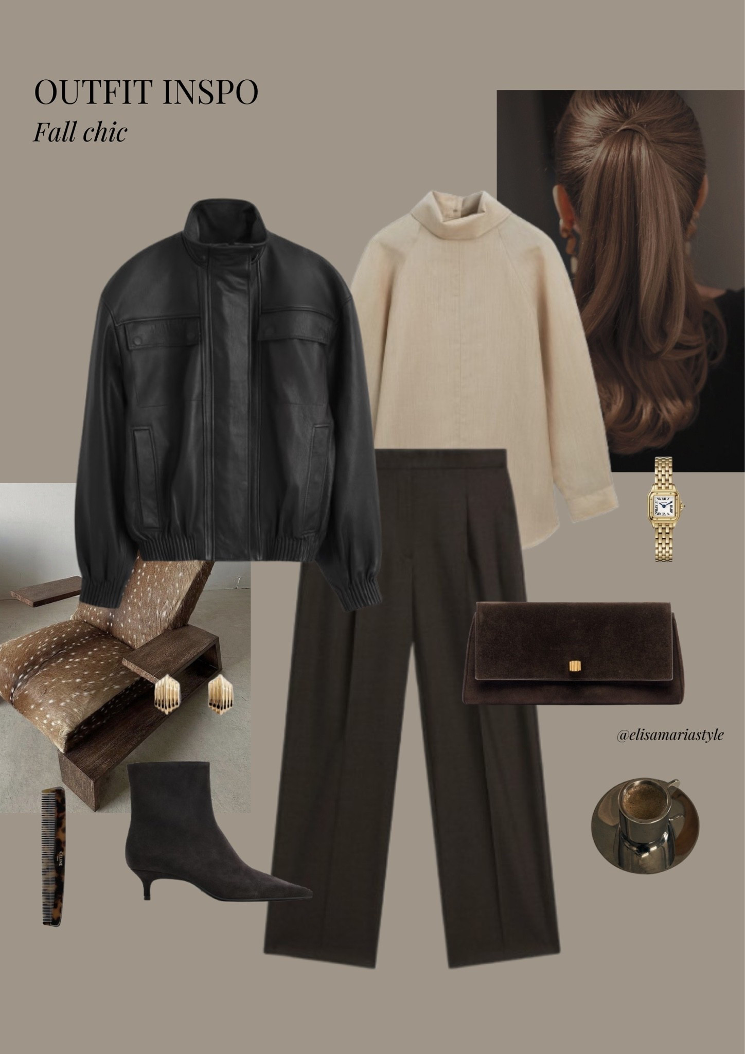 Chic fall outfit idea 🤎