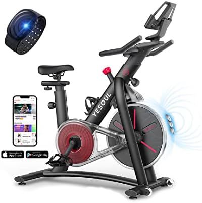 YESOUL S3 Exercise Bike Stationary Bike Spin Bike - Magnetic Resistance Built-In Bluetooth Heart ... | Amazon (US)