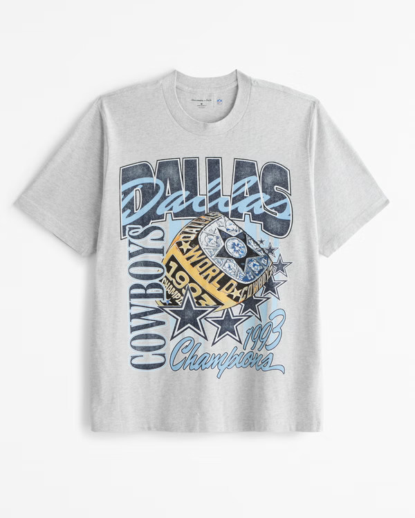 Dallas Cowboys Vintage-Inspired Graphic Tee | Abercrombie & Fitch (US)