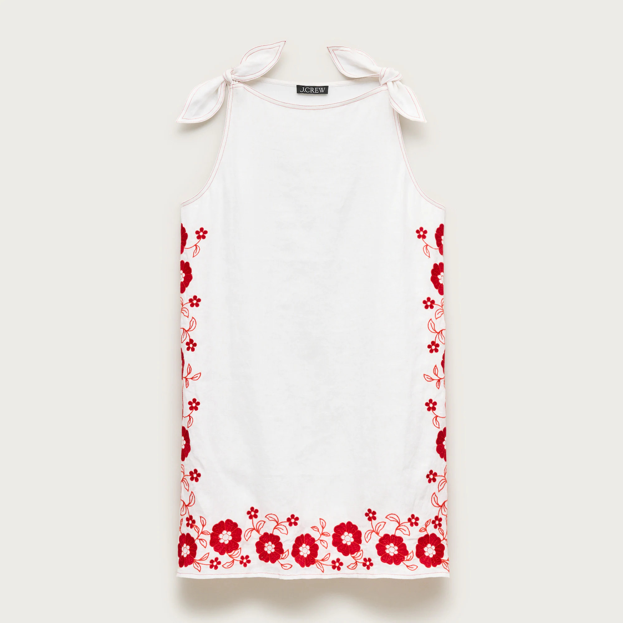 Sadie mini dress in embroidered linen | J. Crew US
