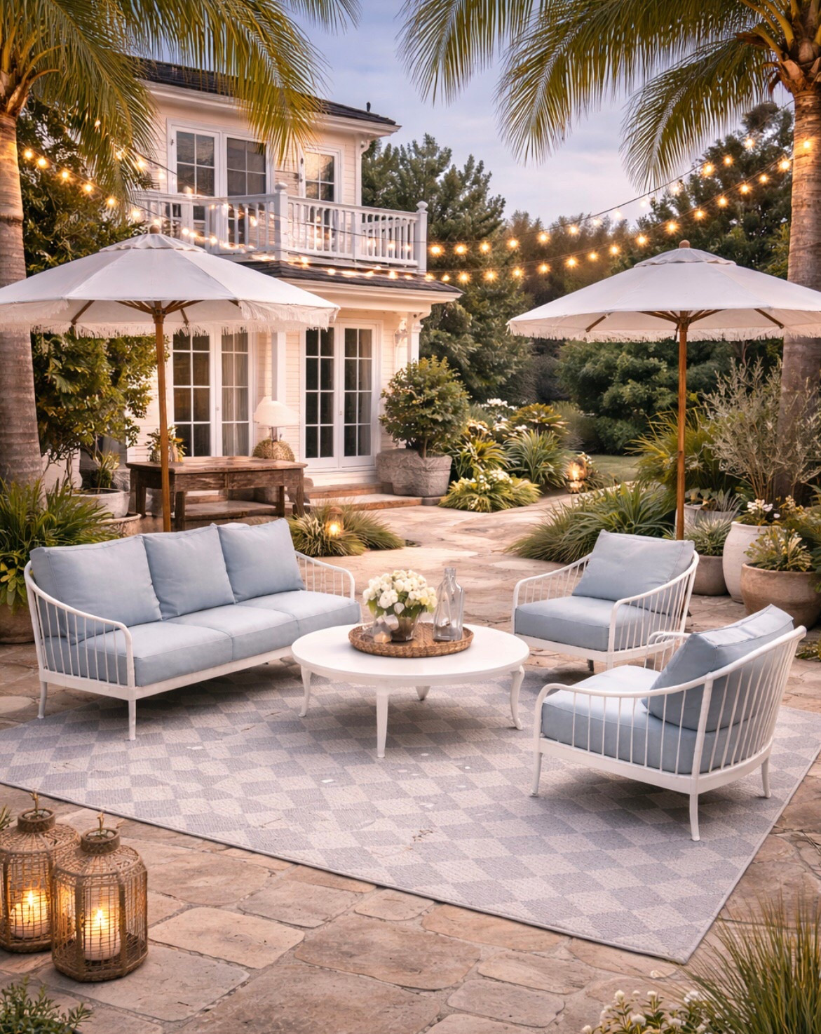 Budget friendly backyard furniture feels elevated and coastal inspired 

#LTKHome #LTKMothersDay #LTKSeasonal