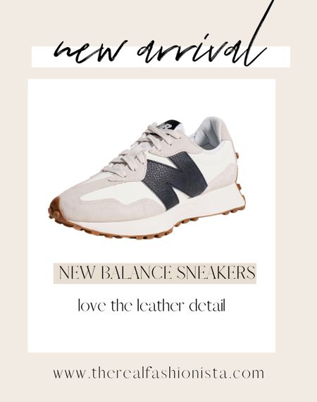 New balance sneakers just in and under $100- love the leather detail 

#LTKfindsunder100 #LTKshoecrush #LTKstyletip