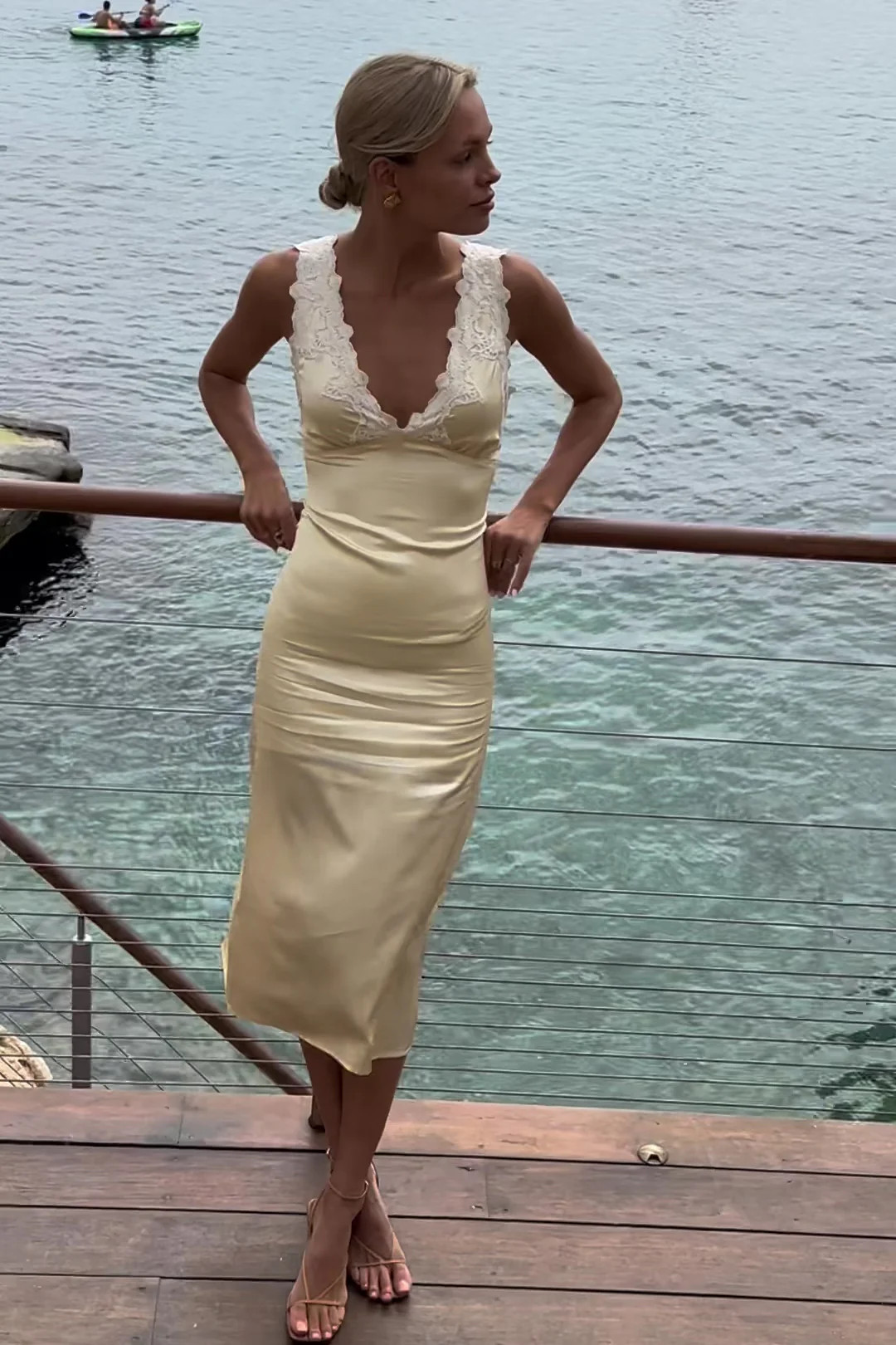 Roxie Midi Dress — Yellow | YLLW The Label