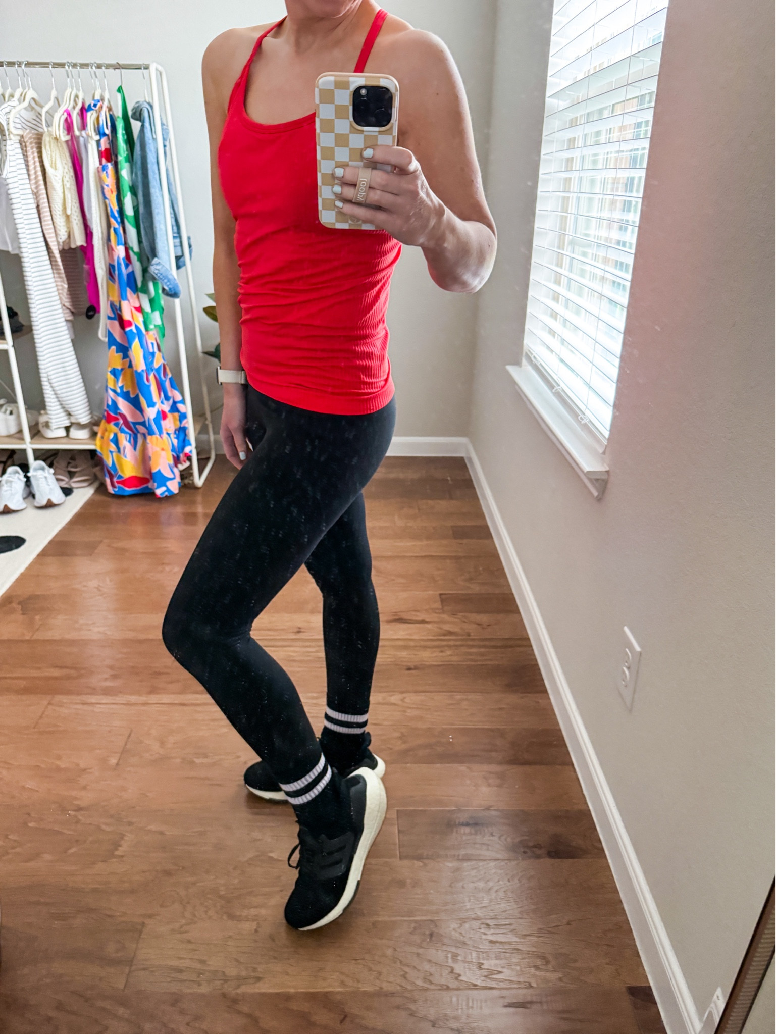 Workout outfit 

Tank size small 
Leggings size xs 
Barre socks 

#ltksalealert #ktkfindsunder50 #ltkbeauty

#LTKfitness #LTKover40 #LTKActive