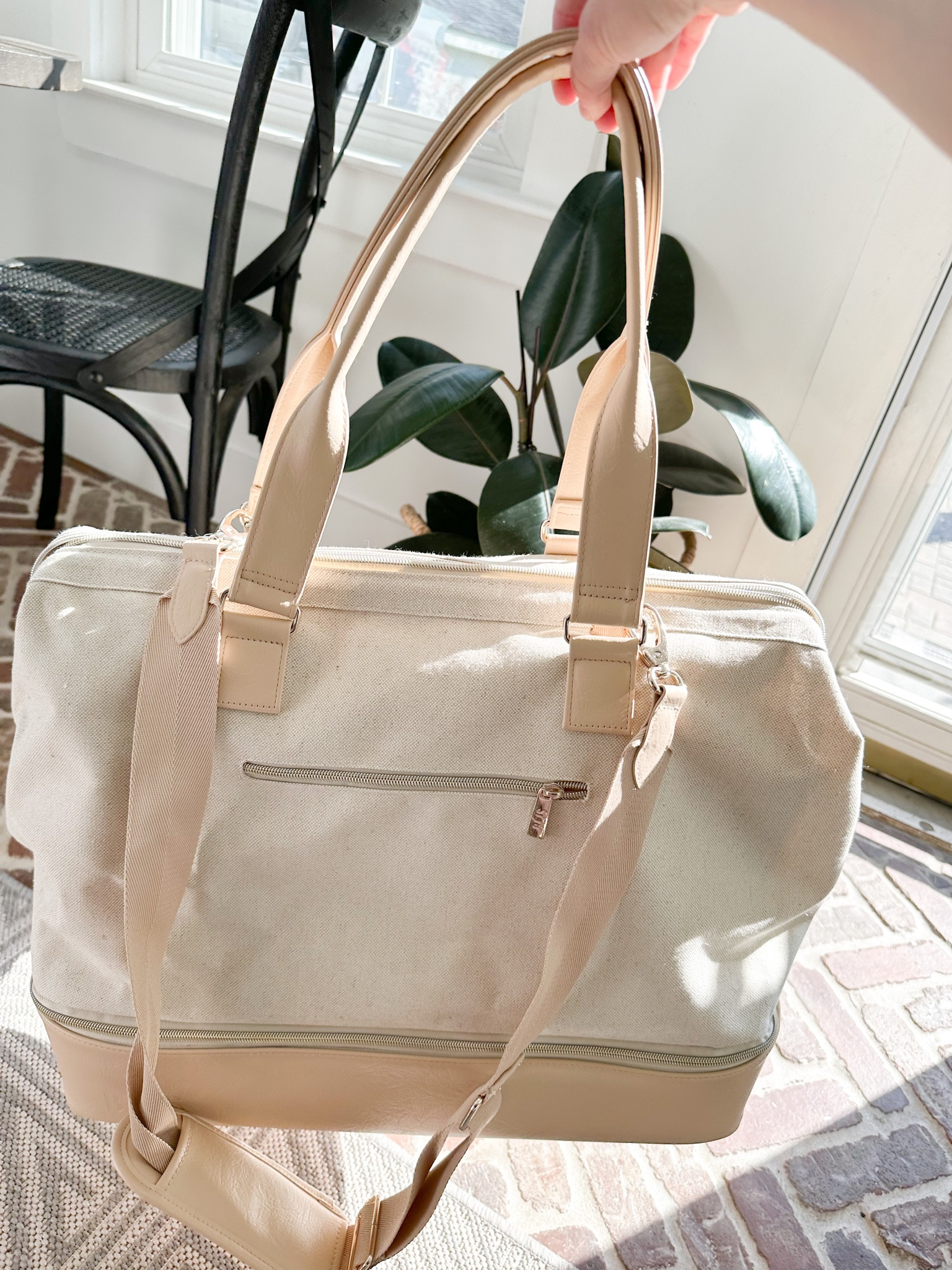 The best weekender bag! I used this for my hospital bag when having the baby and it was so perfect. Lots of pockets & a big zip area underneath is my favorite for shoes

#LTKbump #LTKGiftGuide #LTKitbag