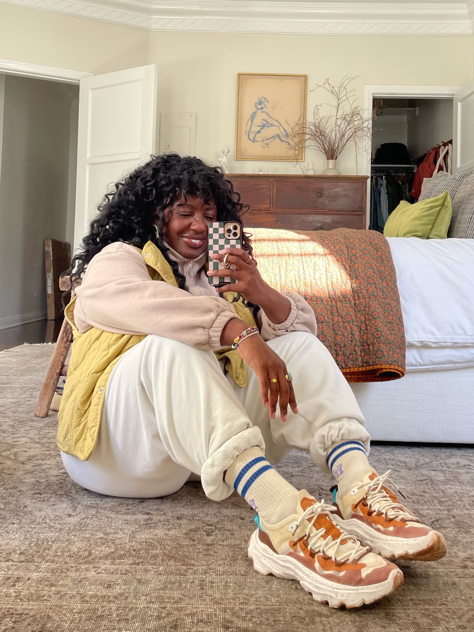 Wearing all the layers and colors today 🍂. These exact sweats are sold out, but adding dupes below and the socks are from Bobo Choses!

#LTKstyletip #LTKSeasonal #LTKunder100