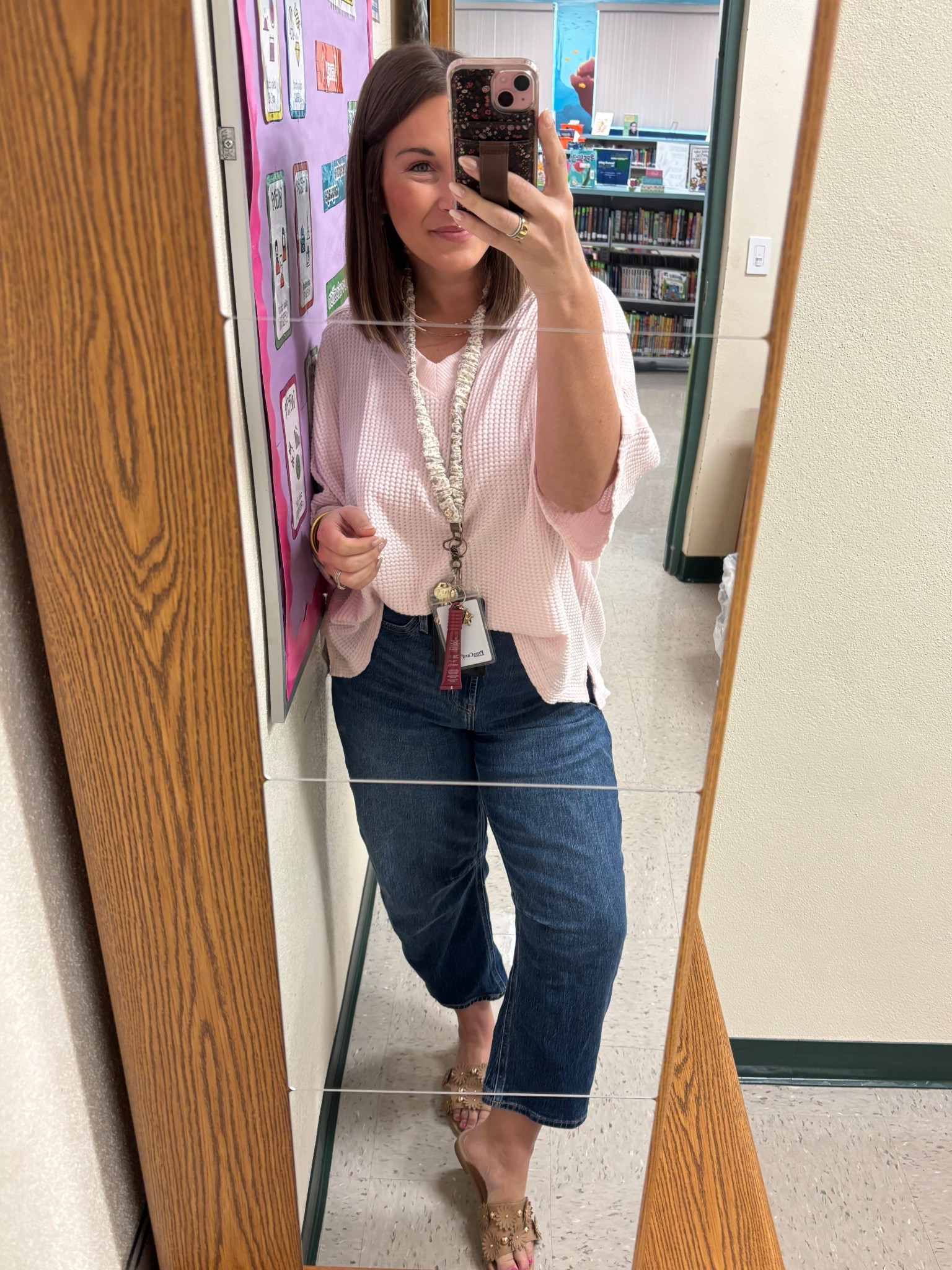 Waffle knit top for casual Friday at work! Super comfy & easy outfit 

TTS- medium 
Size 8/10 jeans 

#LTKxAerie #LTKMidsize #LTKootd