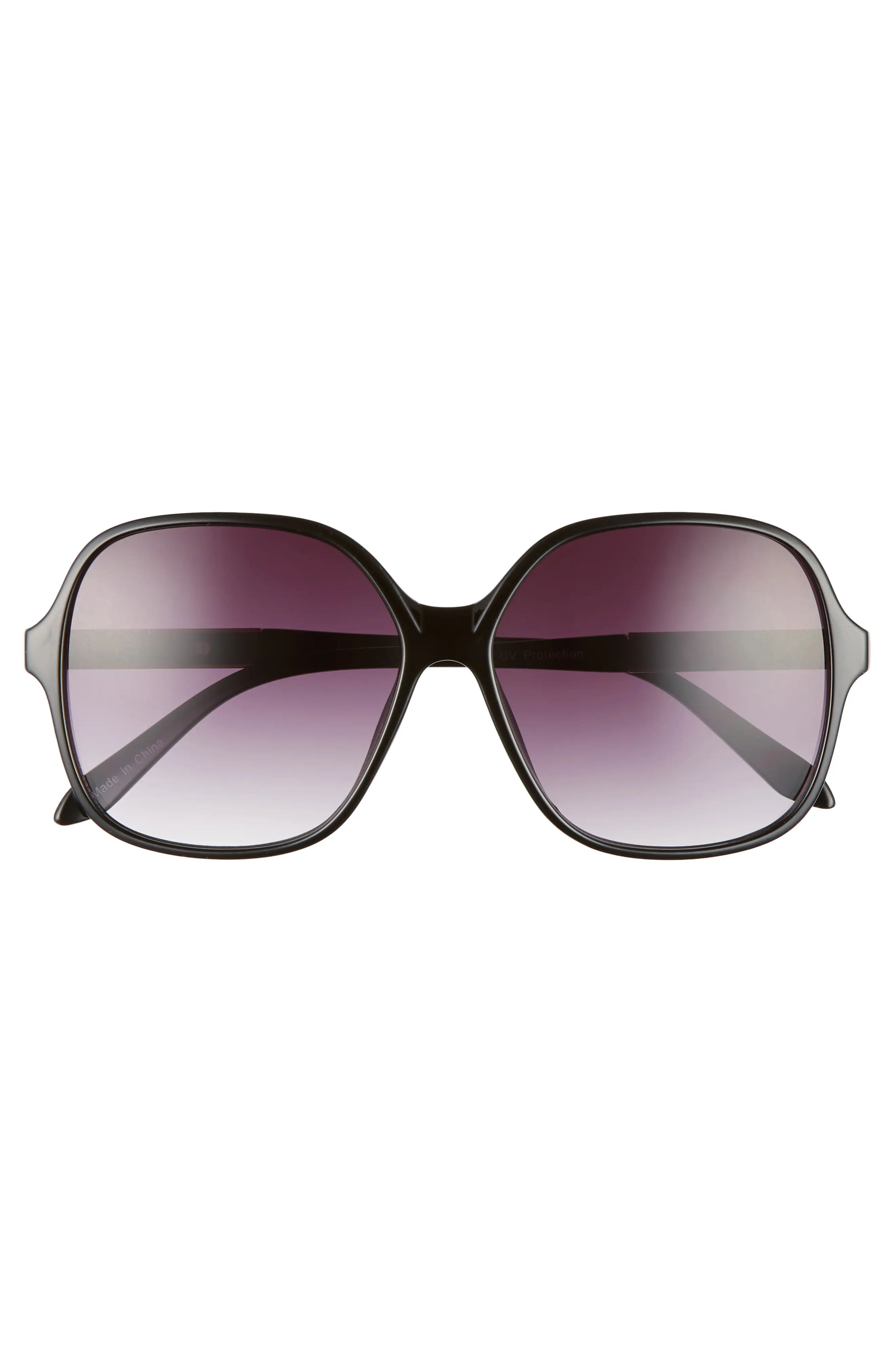 59mm Metal Detail Square Sunglasses | Nordstrom