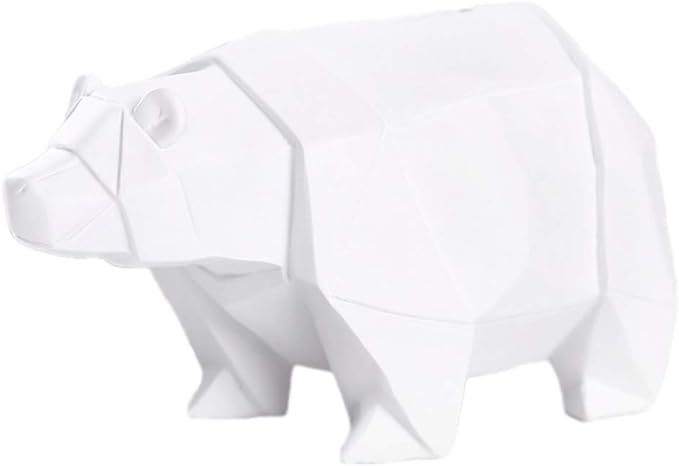 Garneck Piggy Bank Polar Bear Figure White Animal Coin Bank Resin Desktop Ornament Decoration Chi... | Amazon (CA)