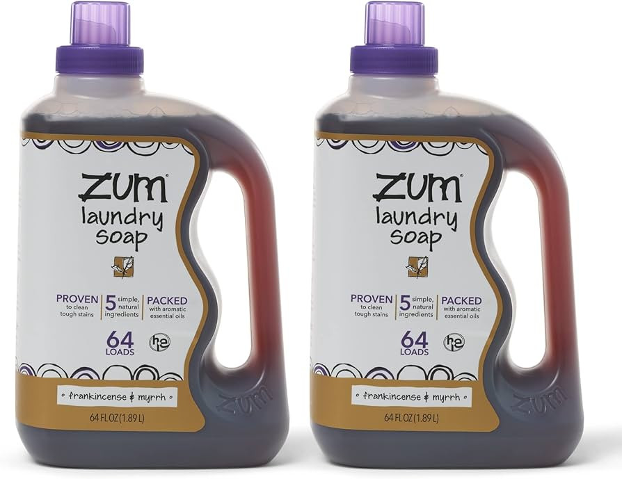 Zum Clean Laundry Soap - Frankincense and Myrrh - 64 fl oz (Pack of 2) | Amazon (US)