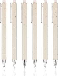RIANCY 6PACK Cute Pen, Black Gel in pens 0.5mm Fine tip Black Ink fine Point Pen Black Ink Pens Q... | Amazon (US)