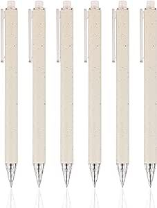 RIANCY 6PACK Cute Pen, Black Gel in pens 0.5mm Fine tip Black Ink fine Point Pen Black Ink Pens Q... | Amazon (US)
