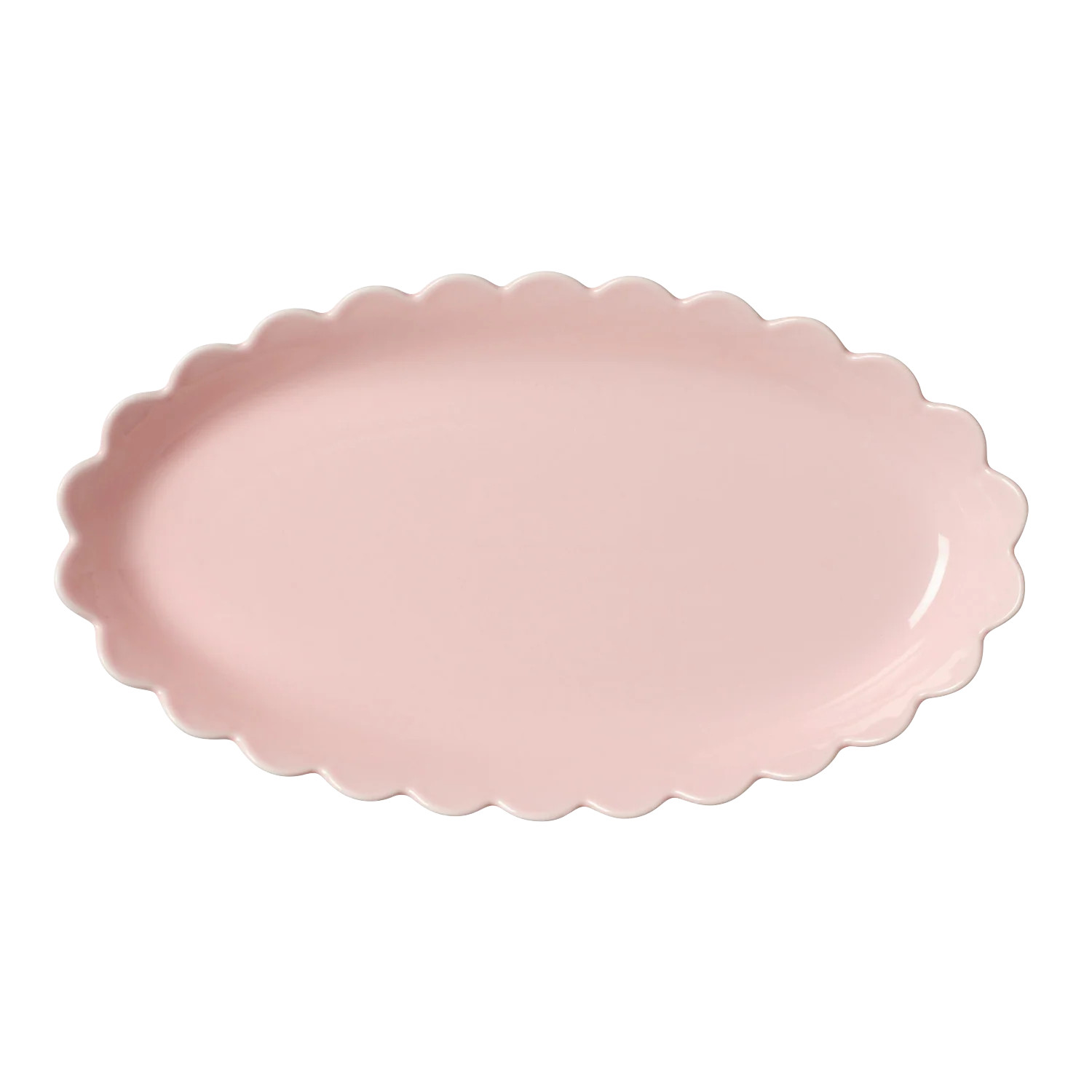 Pink Scallop Platter | In the Roundhouse