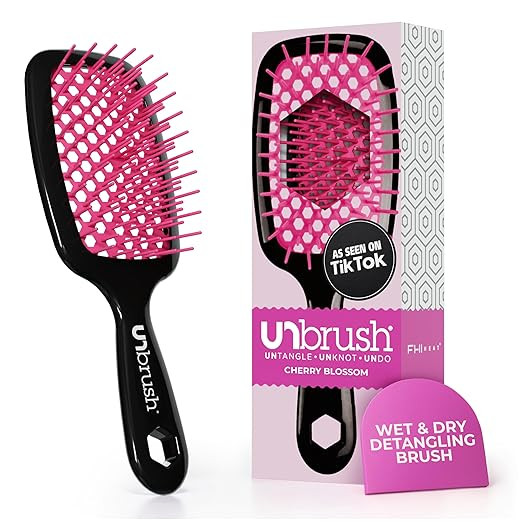 FHI Heat UNbrush Detangling Brush for Pain-Free Brushing on All Wet or Dry Hair Types — Durable... | Amazon (US)