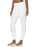Alo Yoga Women's 7/8 High Waist Moto Legging, White, Small | Amazon (US)