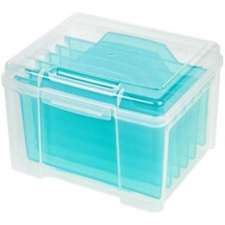 IRIS Greeting Card Storage and Craft Keeper - 9'6" x 13'6" (Clear/Blue - Photo Organizer) | Bed Bath & Beyond