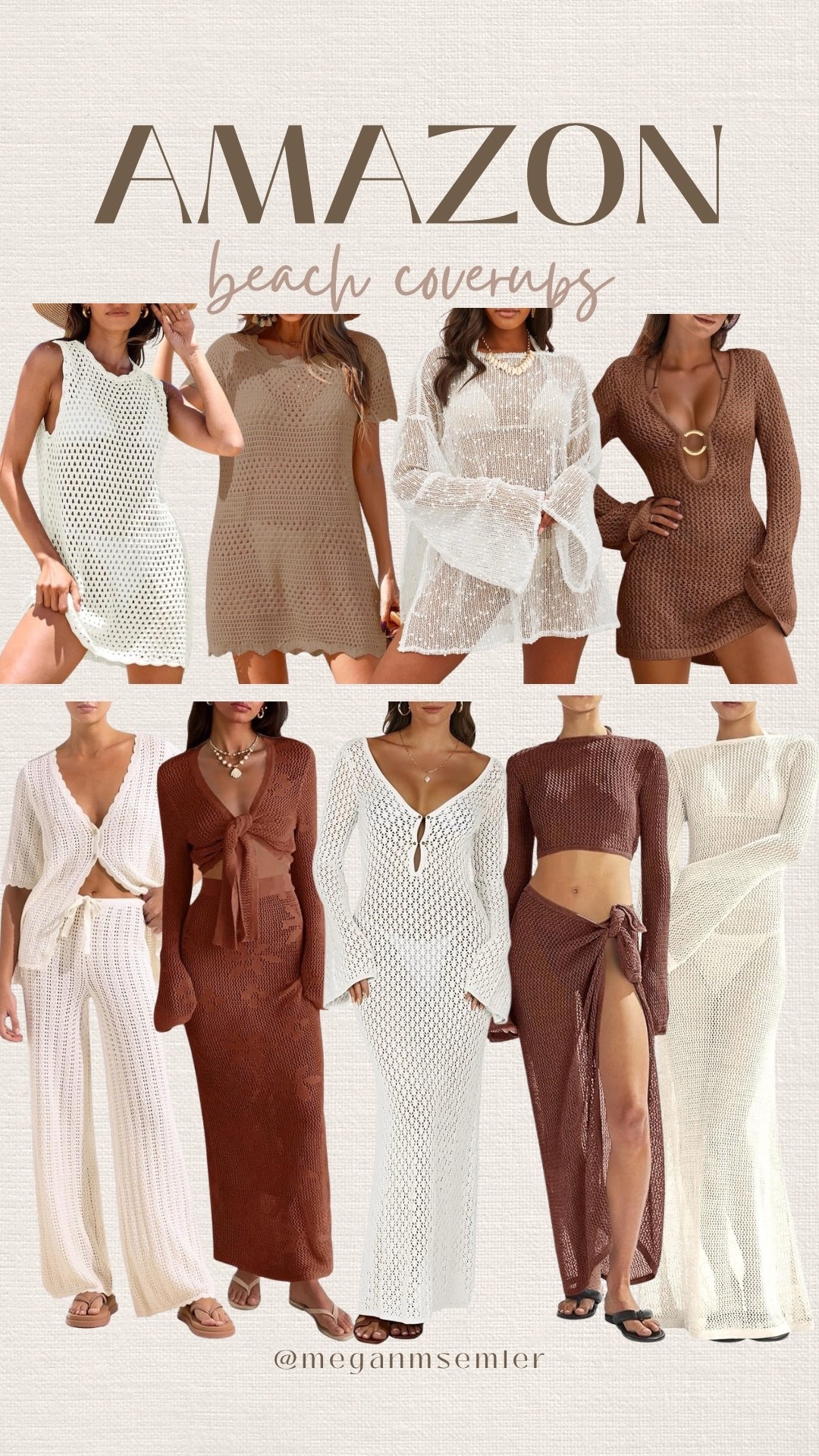Amazon beach coverups 

#LTKSeasonal #LTKSwim #LTKootd