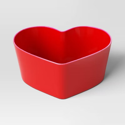 28 fl oz Melamine Figural Heart Serving Bowl Red - Room Essentials™ | Target