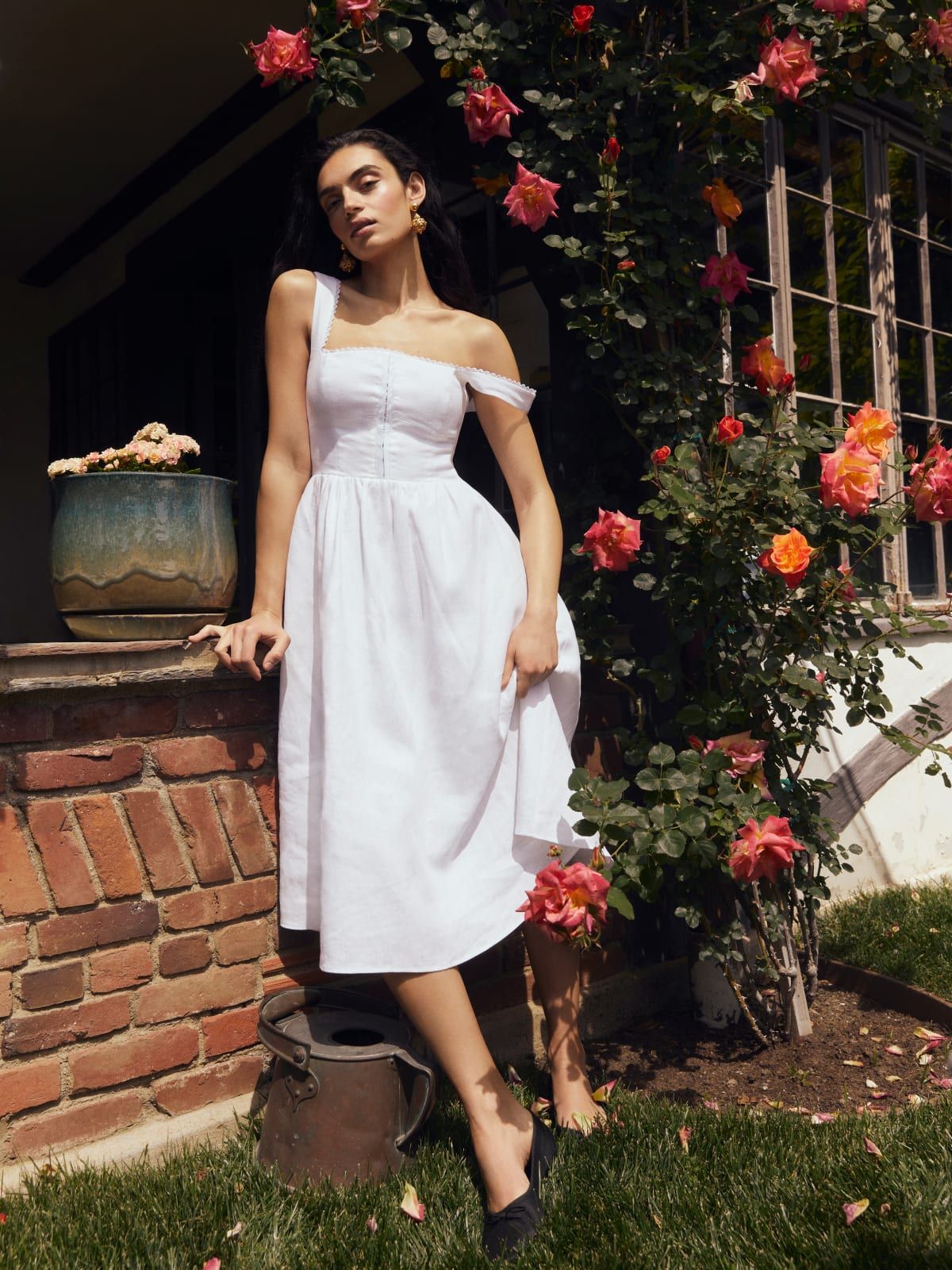 Tagliatelle Linen Dress | Reformation (US & AU)