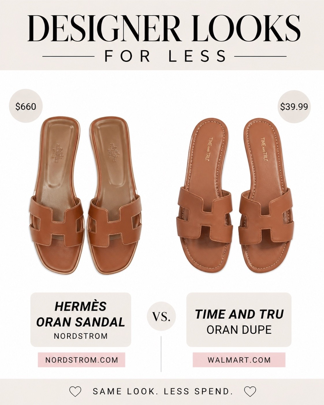 the viral sandal… for less ✨
linking the designer + affordable version

Designer vs Dupe 👀
#ltkstyle #ltkunder50 #designerdupe