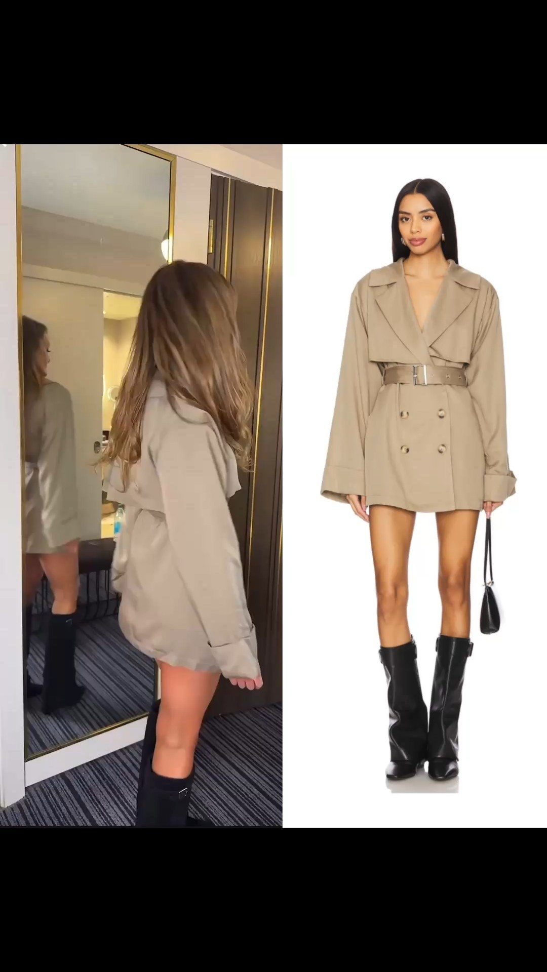 Perfect on trend trench coat dress that I wore for BravoCon!
