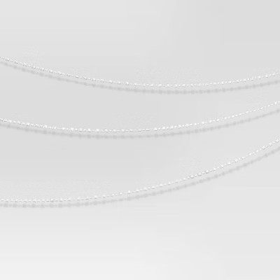 18' Plastic Bead Christmas Decorative Wall Garland Iridescent - Wondershop™ | Target