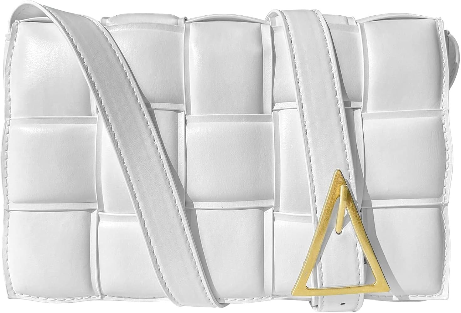 PS PETITE SIMONE Woven Crossbody Bags for Women Padded Cassette Bag Square Purse Puffer Purse Small  | Amazon (US)