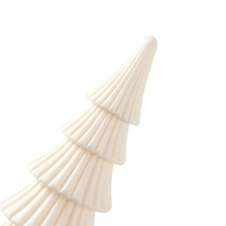 Christmas Tree Tabletop Decorations, White, Set of 3, by Holiday Time | Walmart (US)