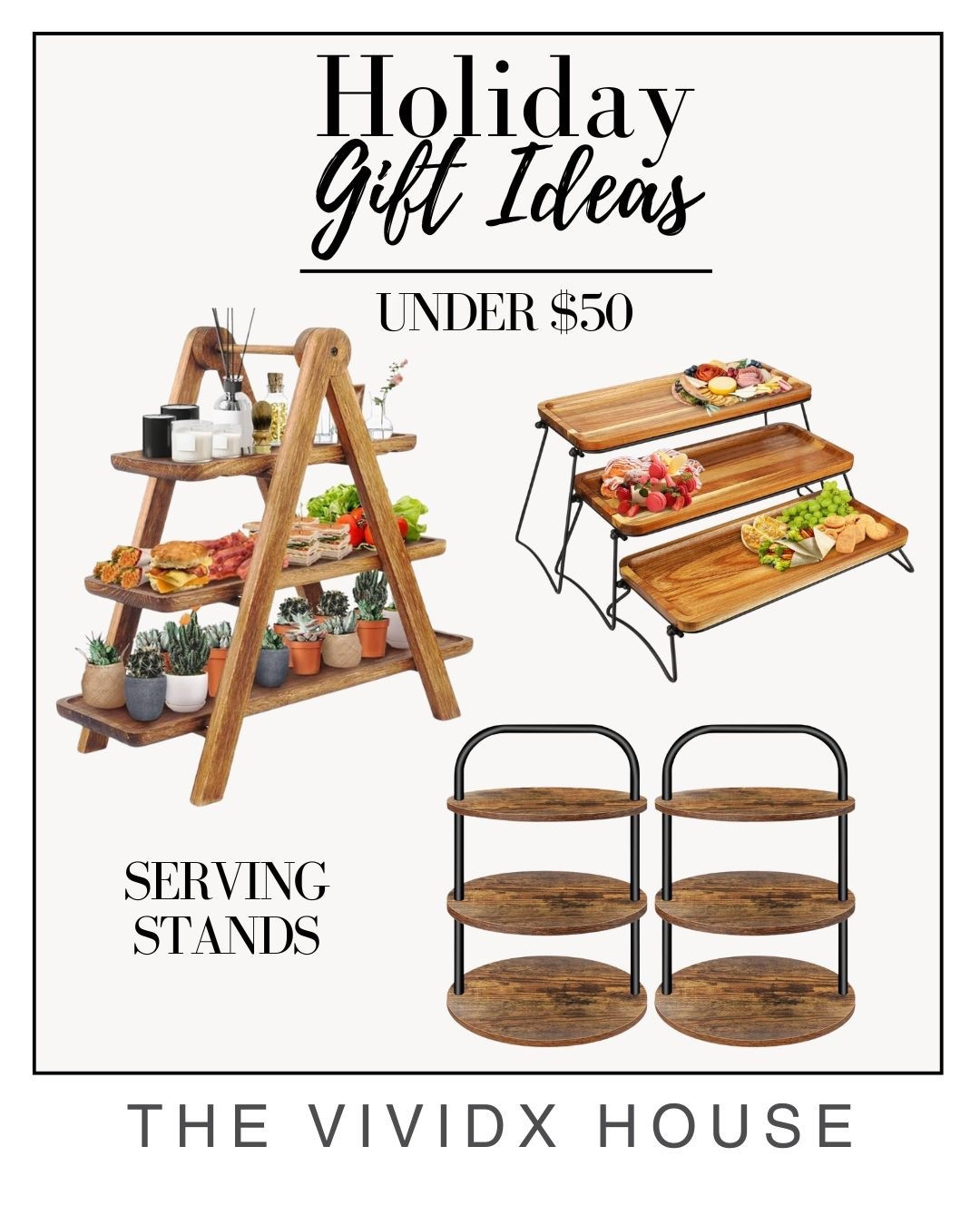 Celebrate with these wood holiday serving stands. 

#christmasparty #holidayparty #holidaygift #christmasgift 

#LTKGiftGuide #LTKHome #LTKHoliday