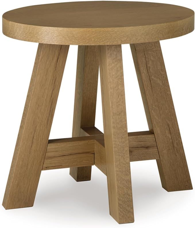 Signature Design by Ashley Brinstead Casual End Table for Living Room, Light Brown | Amazon (US)