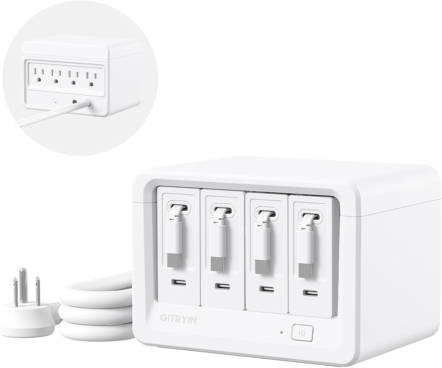 12-in-1 Desktop Charging Station, 160W USB Retractable GaN Charger | Amazon (US)