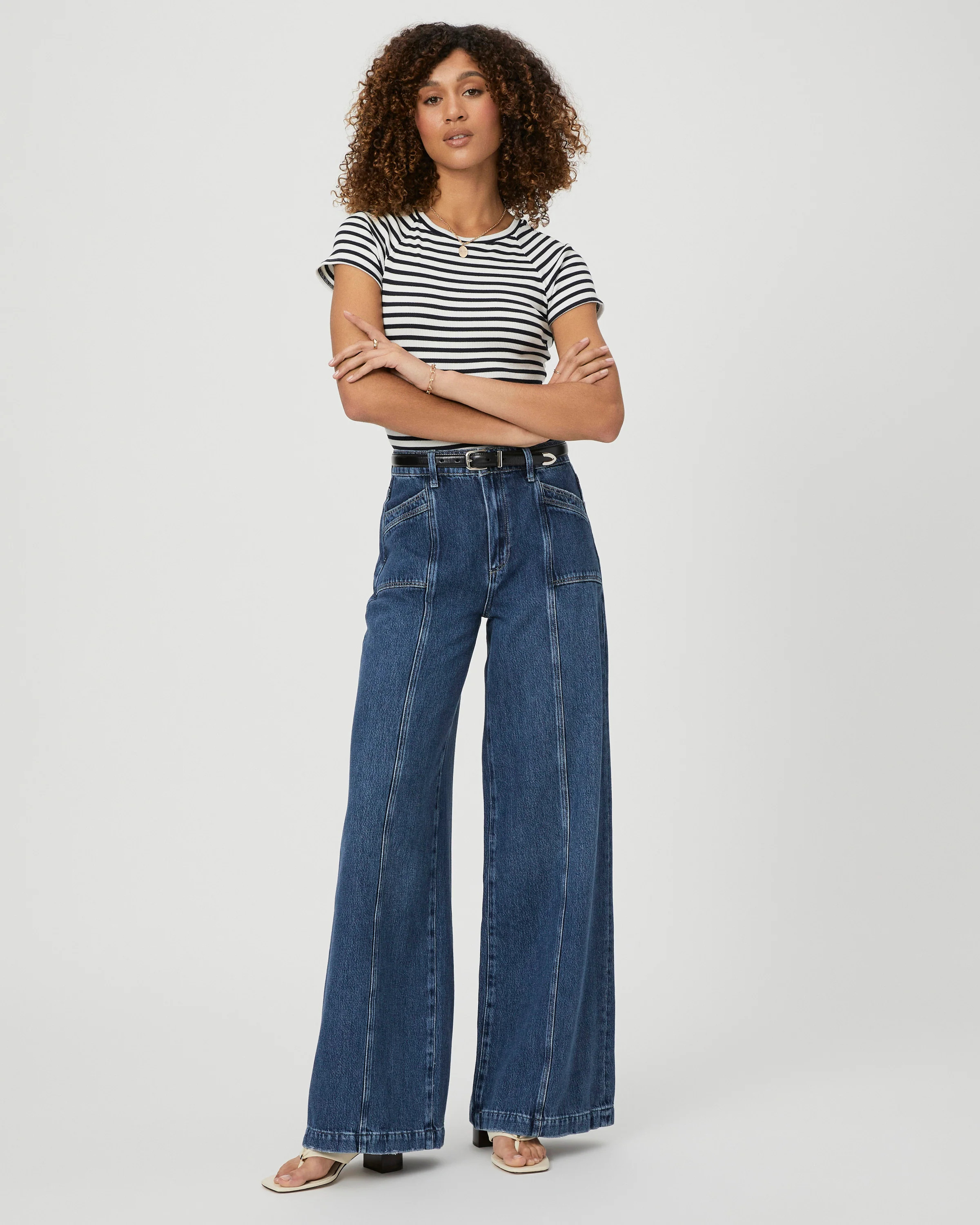 Portia Wide Leg Jean | Paige