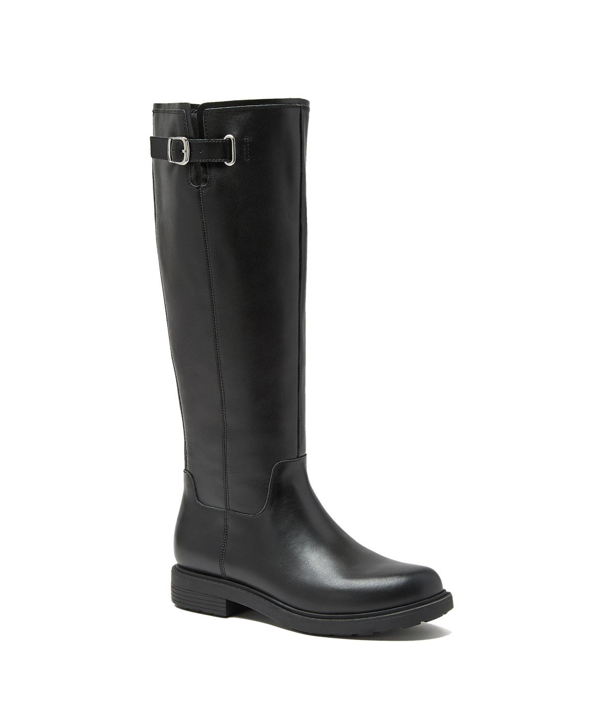 Lands' End Women's Leather Knee High Riding Boots - Black leather | Macy's