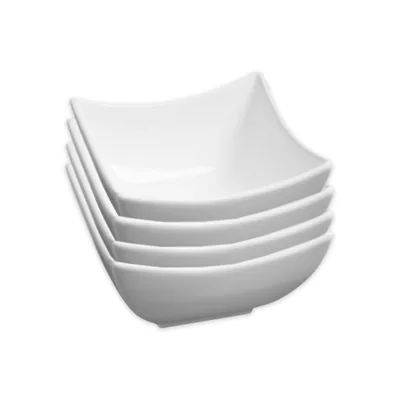 Fortessa® Accentz Square Bowls in White (Set of 4) | Bed Bath & Beyond