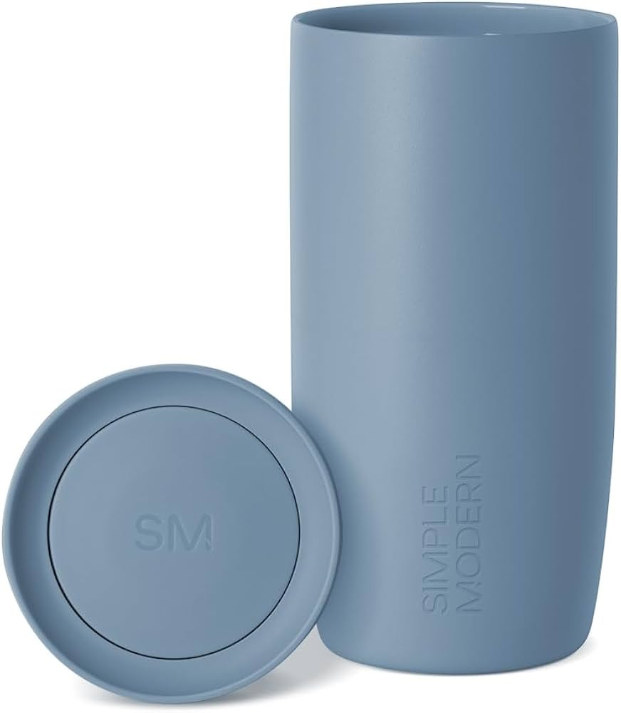 Simple Modern Travel Coffee Mug Tumbler with 360° Lid | Ceramic-Lined Insulated Stainless Steel ... | Amazon (US)