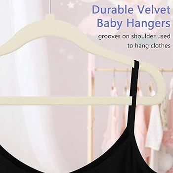 GoodtoU Kids Hangers Velvet 50 Pack -Baby Felt Hangers Non Slip Toddler Hangers Childrens Hangers... | Amazon (US)