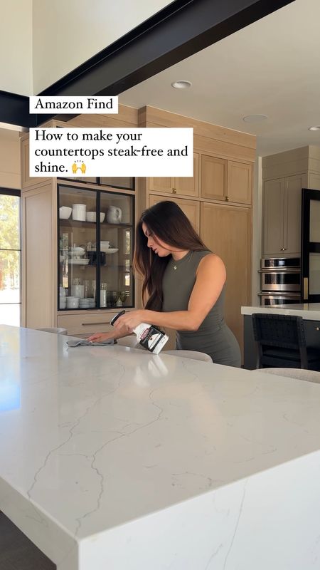 My secret to a streak free shine on our quartz countertops. The quartz and stone cleaner with a microfiber cloth is a game changer.

#LTKStyleTip #LTKVideo #LTKHome