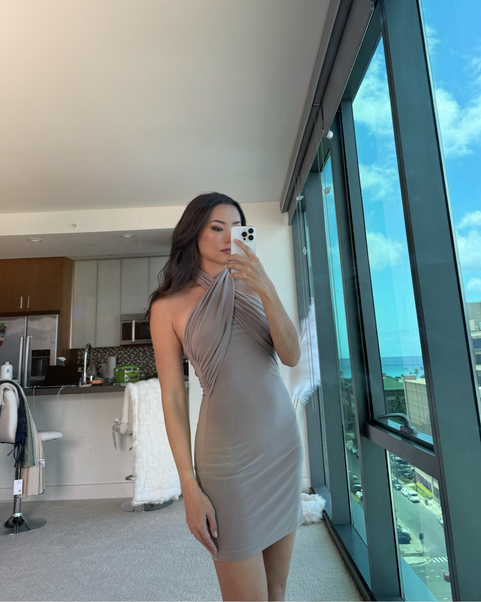 I have been loving all the trending halter neck styles lately!! I guess I like to show off my shoulders 😅 this dress is perfect for date night! 

#LTKStyleTip