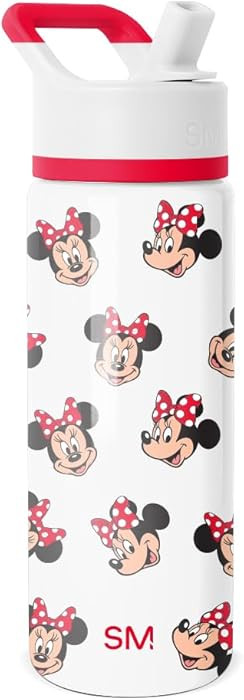 Simple Modern Kids Summit Water Bottle with Straw Lid | Disney Minnie Mouse 18oz Stainless Steel ... | Amazon (US)