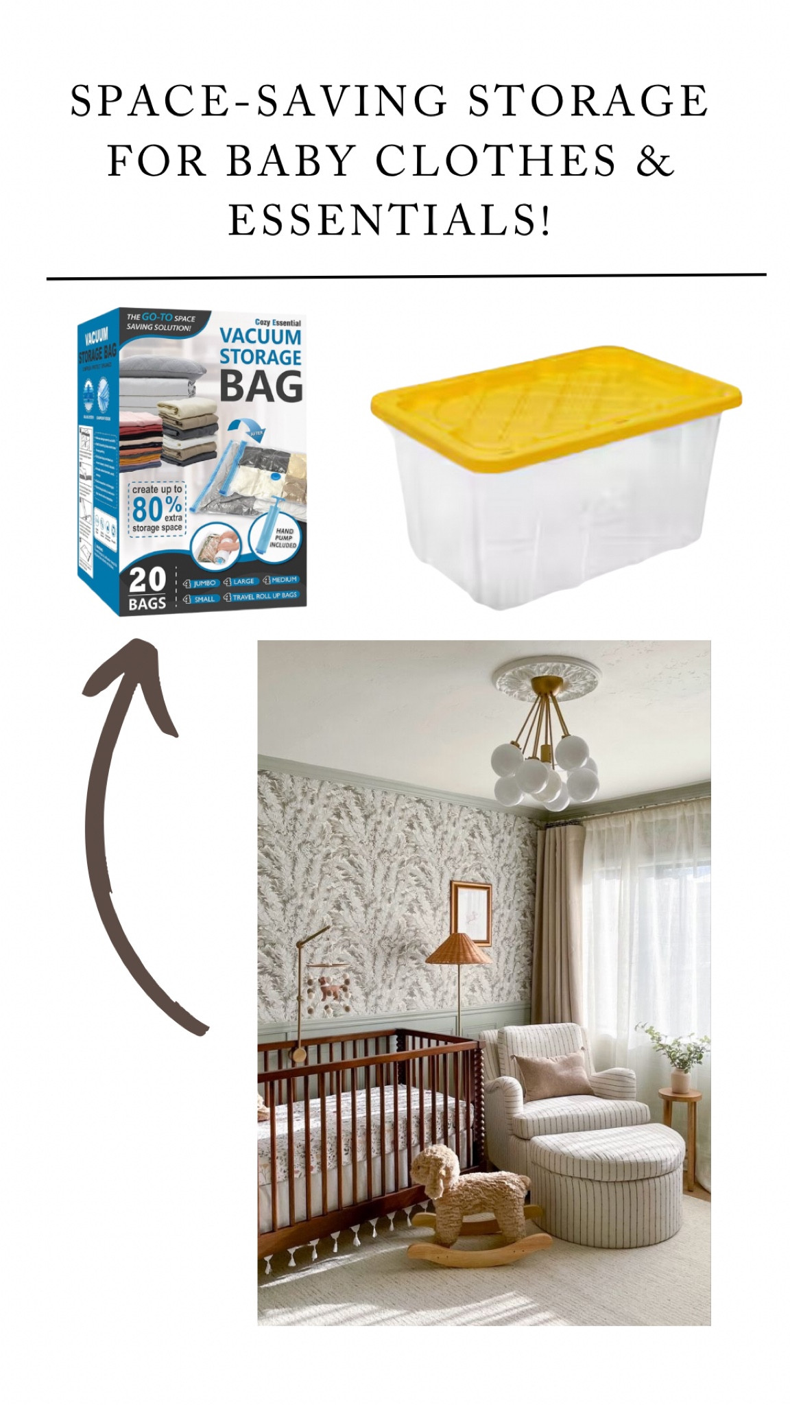 Best Space-Saving Tip For Storing Baby Clothes & Essentials! 💡