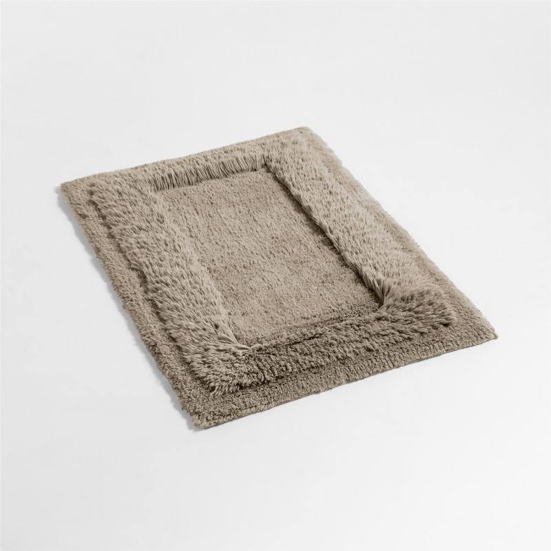 Raffee Alloy Fluffy Cotton Bath Mat + Reviews | Crate & Barrel | Crate & Barrel
