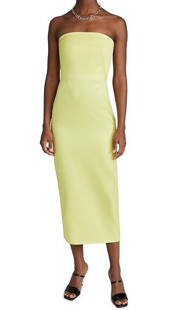 Strapless Midi Cocktail Dress | Shopbop