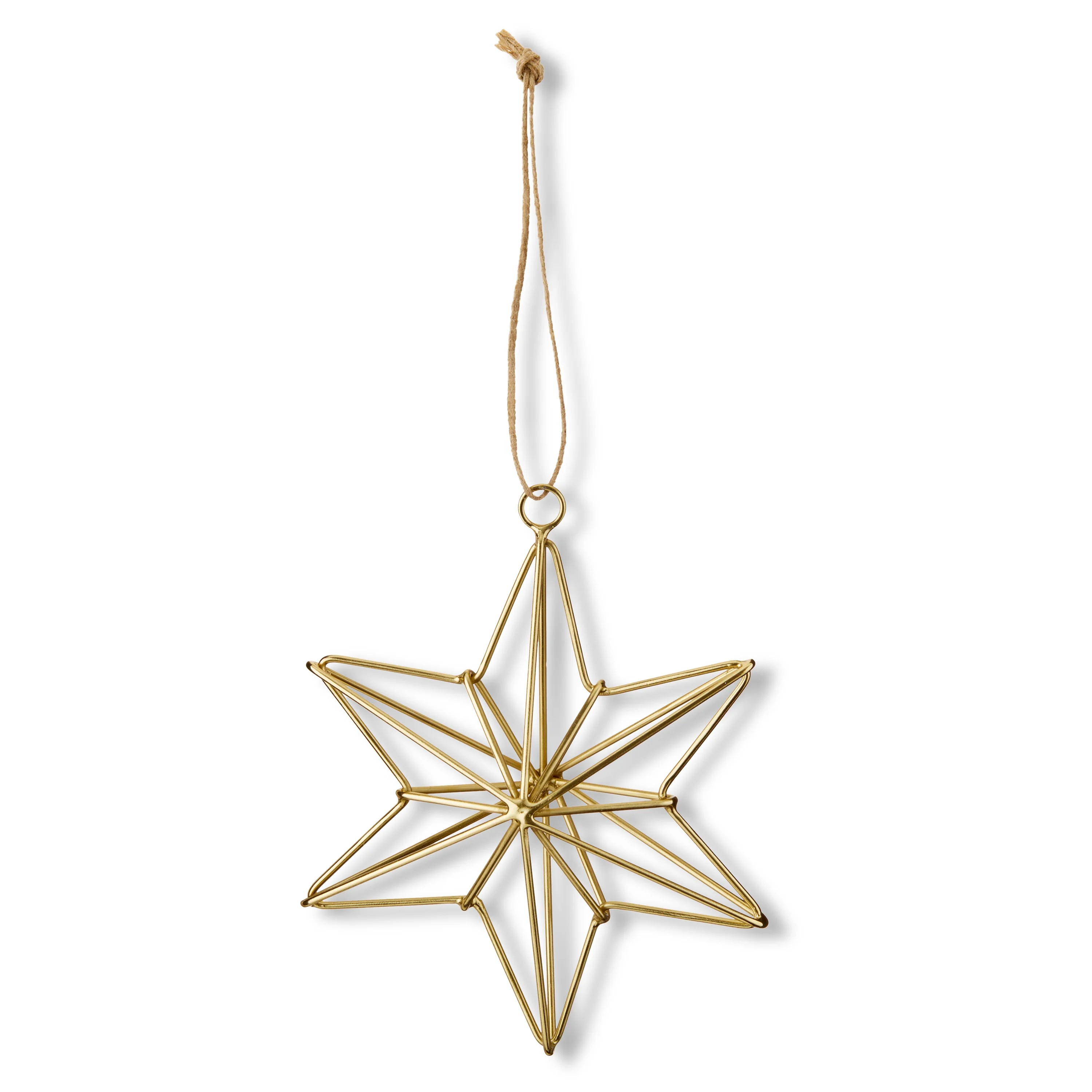 Gold Star Christmas Ornament, 5 in, by Holiday Time | Walmart (US)