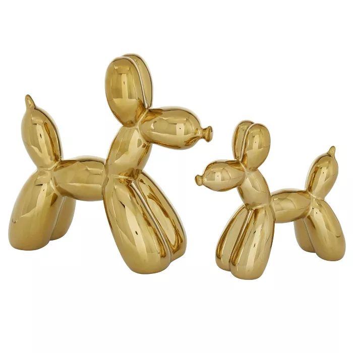 Set of 2 Ceramic Balloon Dog Sculptures - Olivia & May | Target