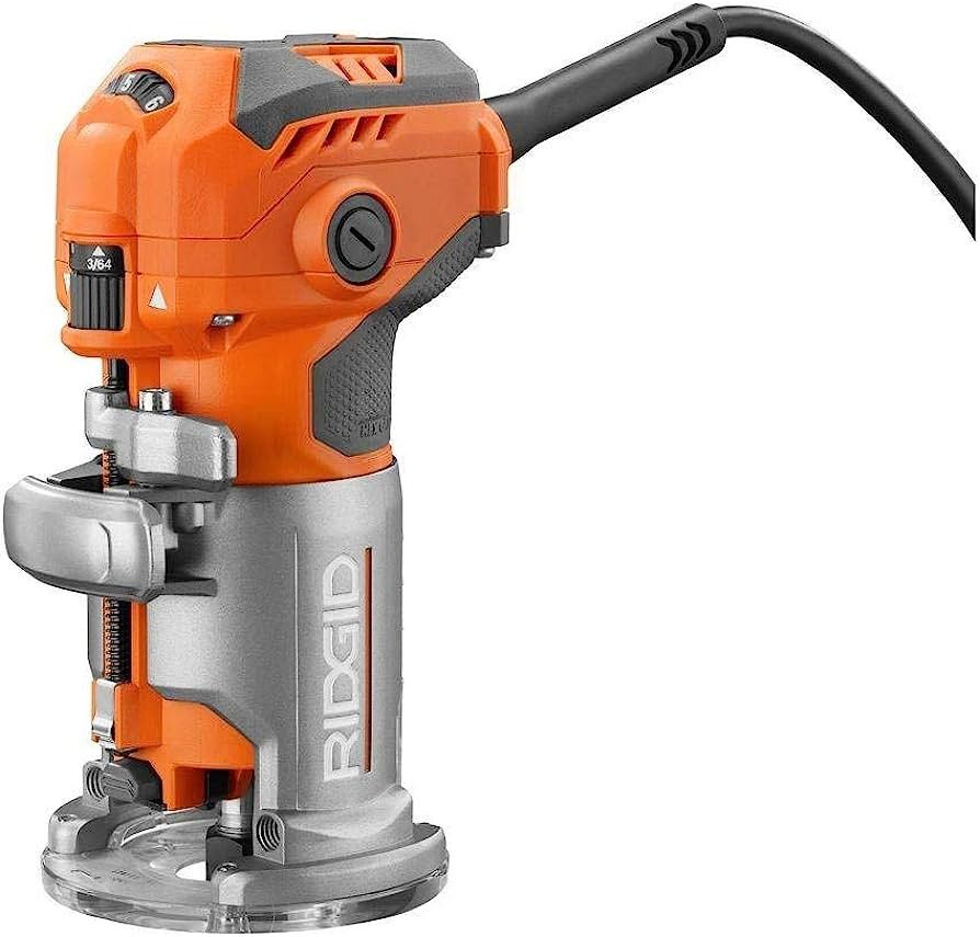 Ridgid 5.5 Amp Corded Compact Power Trim Router With Micro Adjust Dial R24012 (Renewed) | Amazon (US)
